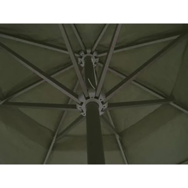 Aluminium Umbrella with Portable Base – Green