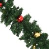 Christmas Garland Decorated with Baubles – 5 M