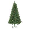 Artificial Christmas Tree with Pine Cones – 150×89 cm, Green