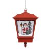 Christmas Hanging Lamp with LED Light and Santa Red 27x27x45 cm