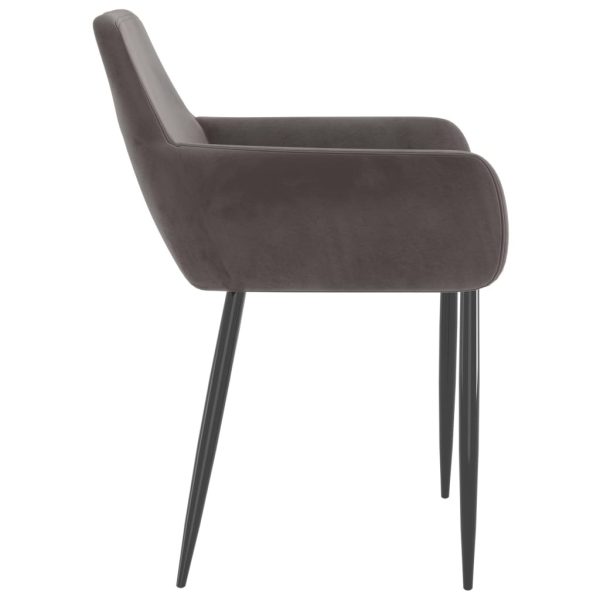 Dining Chairs Velvet – Light Grey, 6