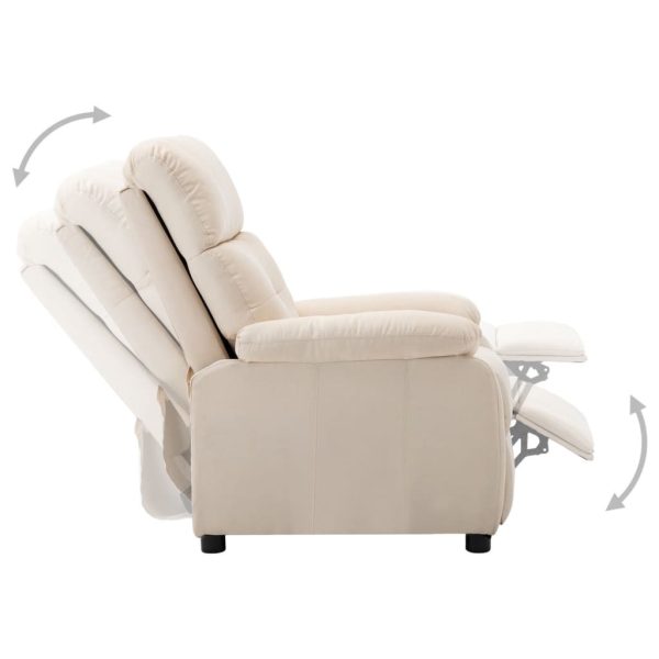 Electric Recliner Chair Fabric – Cream