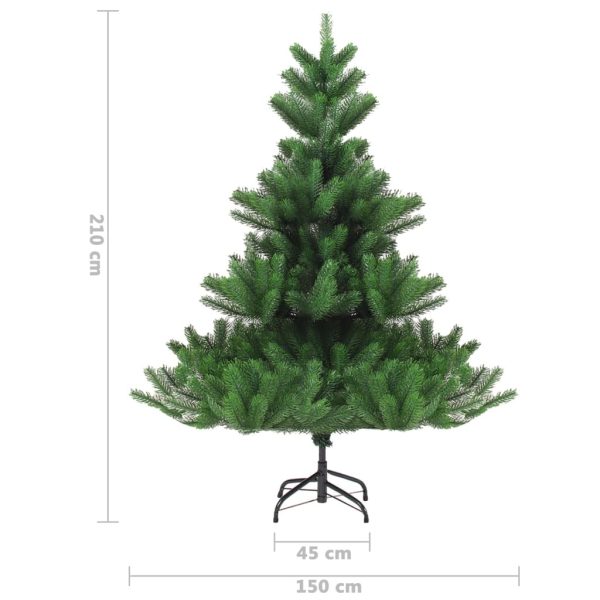 Nordmann Fir Artificial Christmas Tree with LEDs Green – 210×150 cm