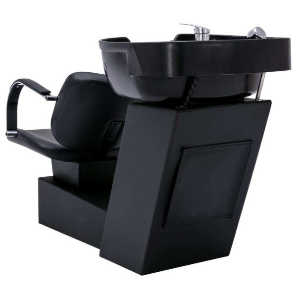 Shampoo Backwash Unit with Salon Chair Faux Leather