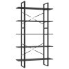 5-Tier Book Cabinet Engineered Wood – 100x30x175 cm, Grey