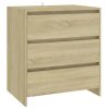 2 Piece Sideboard Engineered Wood – Sonoma oak