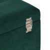 Bench with Storage Compartment 80 cm Velvet – Green