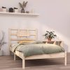Alpena Bed Frame Solid Wood – Brown, SINGLE