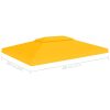 Waterproof Gazebo Cover Canopy 310 g / m – 4×3 m, Yellow