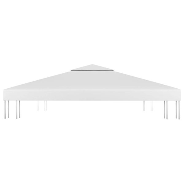 Waterproof Gazebo Cover Canopy 310 g / m – 4×3 m, White