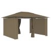 Garden Marquee with Curtains 4×3 m – Taupe