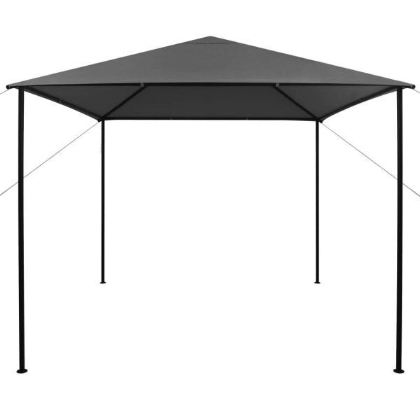 Gazebo Pavilion Tent Canopy Steel – 3×3 m, Anthracite