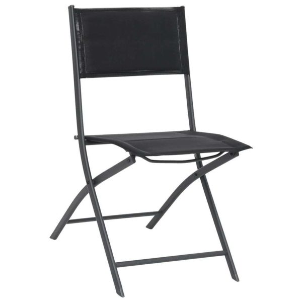 Folding Outdoor Chairs Steel and Textilene