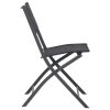 Folding Outdoor Chairs Steel and Textilene