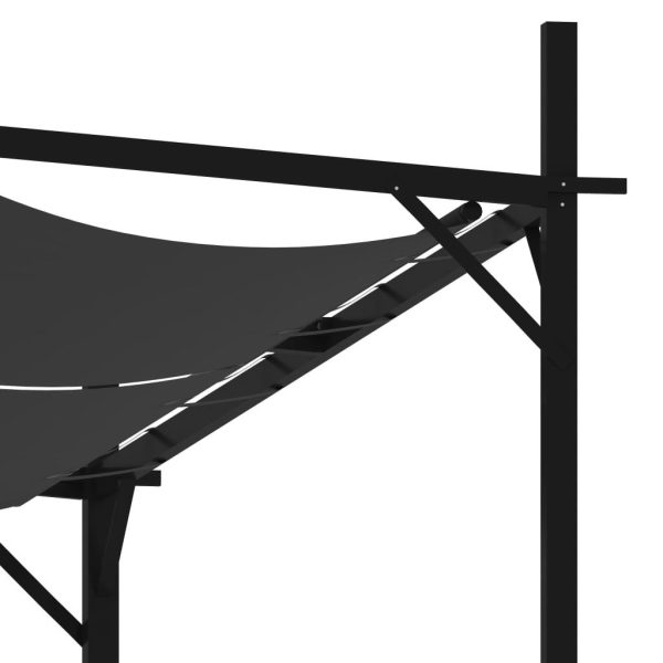 Gazebo with Retractable Roof – 300x300x233 cm, Anthracite