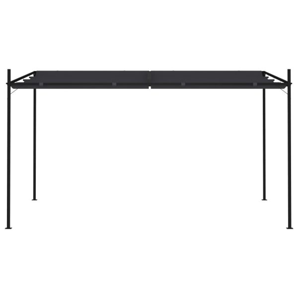 Gazebo with Retractable Roof – 400x300x233 cm, Anthracite
