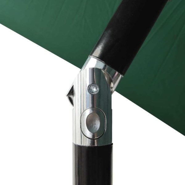 3-Tier Parasol with Aluminium Pole – 2 M, Green