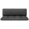 Pallet Cushions 3 pcs Polyester – Grey, Middle Sofa