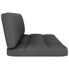 Pallet Cushions 3 pcs Polyester – Grey, Middle Sofa