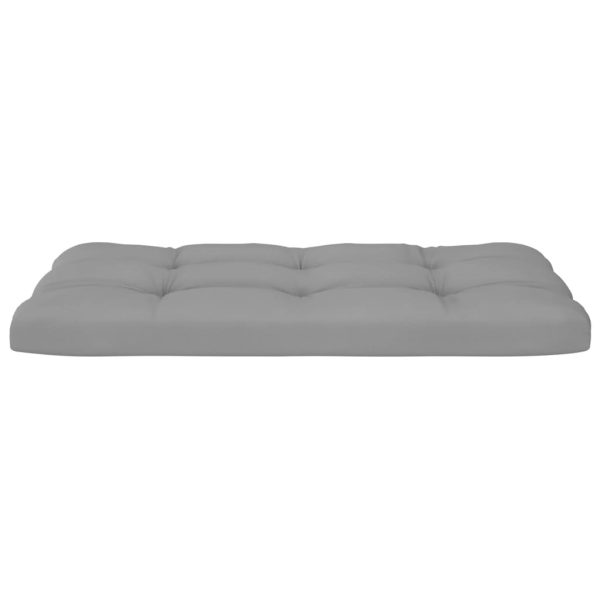 Pallet Cushions 3 pcs Polyester – Grey, Middle Sofa