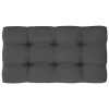 Pallet Cushions 3 pcs Polyester – Grey, Middle Sofa