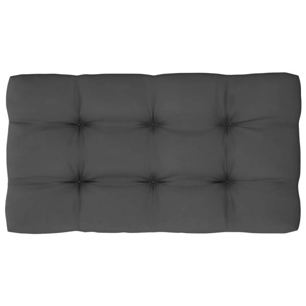 Pallet Cushions 3 pcs Polyester – Grey, Middle Sofa