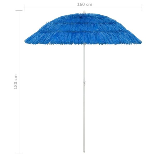 Hawaii Beach Umbrella – 180 cm, Blue