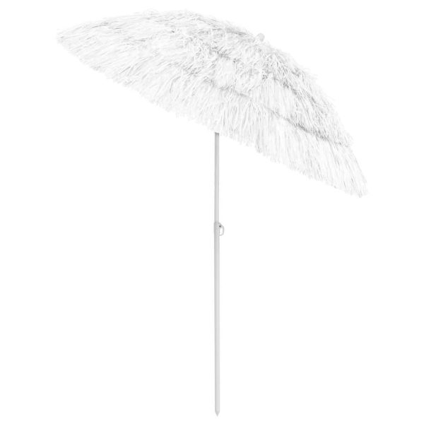 Hawaii Beach Umbrella – 180 cm, White