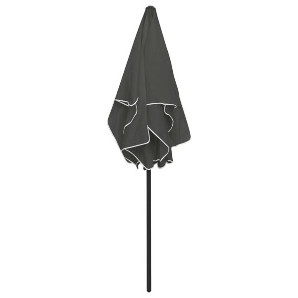 Beach Umbrella – 180×120 cm, Anthracite