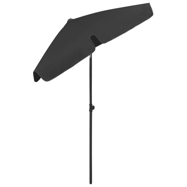Beach Umbrella – 180×120 cm, Black