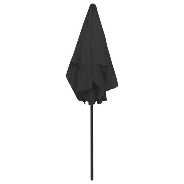 Beach Umbrella – 180×120 cm, Black