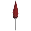 Garden Parasol with Pole 210×140 cm – Bordeaux Red