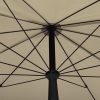 Garden Parasol with Pole 200×130 cm – Taupe
