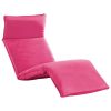 Foldable Sunlounger Oxford Fabric – Pink