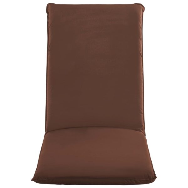 Foldable Sunlounger Oxford Fabric – Brown