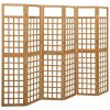 Rossington Room Divider/Trellis Solid Fir Wood – Brown, 242.5×180 cm