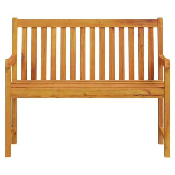 Garden Bench Solid Acacia Wood – 110×55.5×90 cm