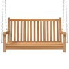 Swing Bench Solid Teak Brown – 114x60x64 cm