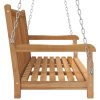 Swing Bench Solid Teak Brown – 114x60x64 cm