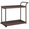 Bar Cart 100x45x83 cm Poly Rattan – Brown