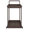 Bar Cart 100x45x83 cm Poly Rattan – Brown