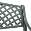 Garden Bench 102 cm Cast Aluminium – Green