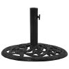 Umbrella Base Cast Iron – 48x48x33 cm, Black