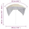 Beach Umbrella with Side Walls 215 cm – Sand