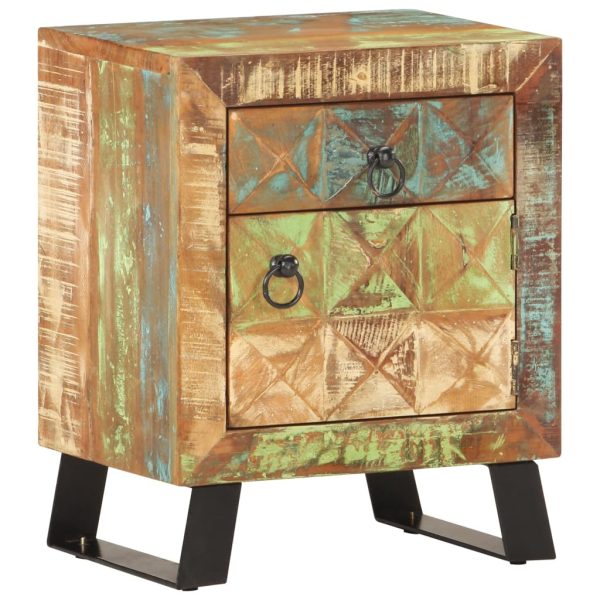 Cheviot Bedside Cabinet 40x30x50 cm Solid Reclaimed Wood