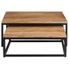 Nesting Coffee Tables 2 pcs – Solid Acacia Wood
