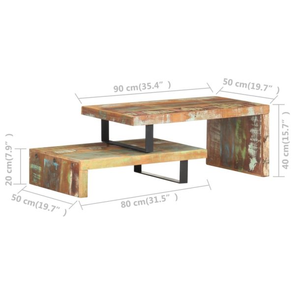 2 Piece Coffee Table Set – Solid Reclaimed Wood