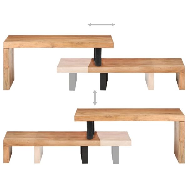 2 Piece Coffee Table Set – Solid Acacia Wood