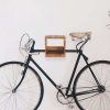 Wall Mounted Bicycle Rack 35x25x25 cm Solid Acacia Wood