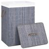 Bamboo Laundry Basket Grey 72 L